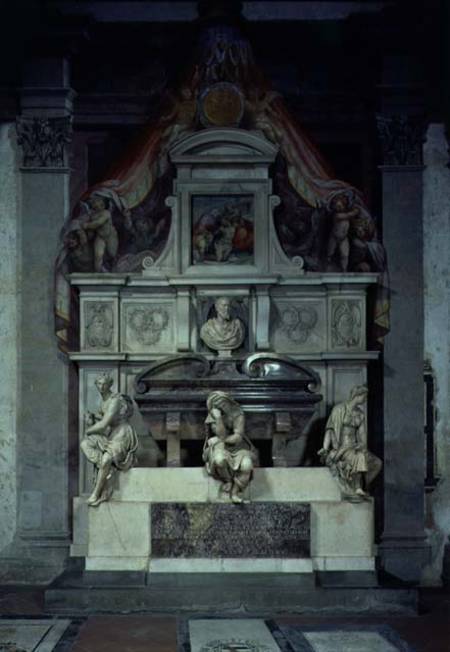 Monument to Michelangelo Buonarroti (1475-1564) od Giorgio Vasari