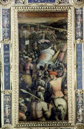 The Capture of Cascina from the ceiling of the Salone dei Cinquecento