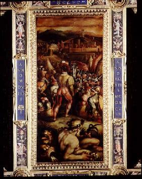 The Capture of Vicopisano from the ceiling of the Salone dei Cinquecento