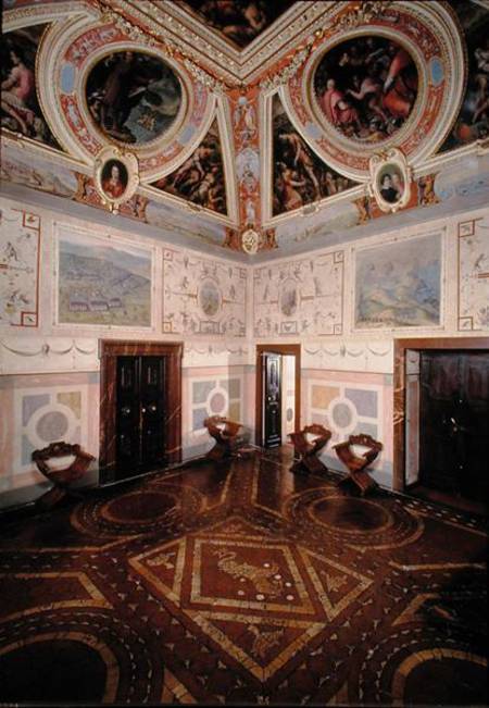 View of the Sala di Cosimo I od Giorgio Vasari