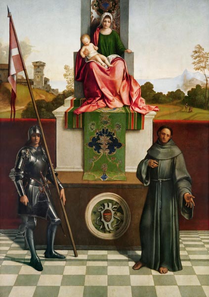 Madonna and Child with Saints Liberale and Francis (The Castelfranco Madonna) c.1506 od (Giorgio da Castelfranco) Giorgione