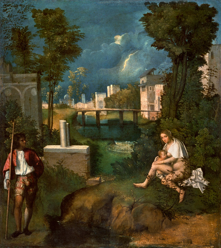 The thunderstorm od Giorgione (eigentl. Giorgio Barbarelli oder da Castelfranco)