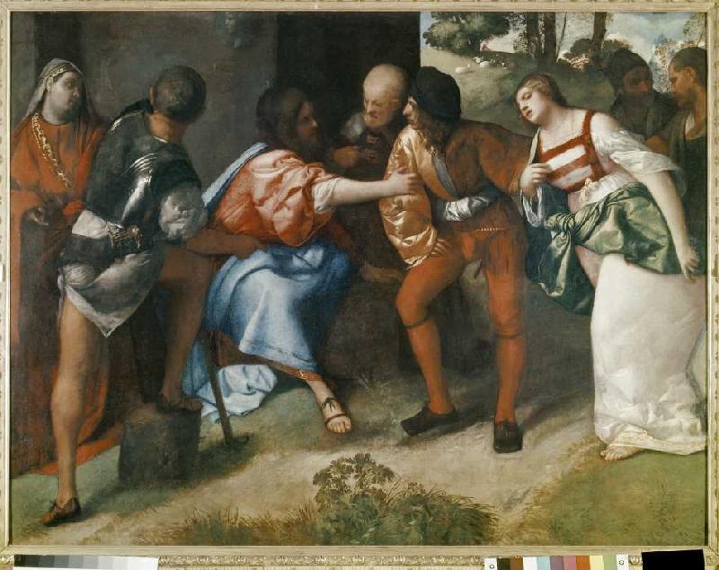 Christus und die Ehebrecherin od Giorgione (eigentl. Giorgio Barbarelli oder da Castelfranco)