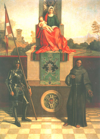 Madonna enthroned between St. George and St. Francis od Giorgione (eigentl. Giorgio Barbarelli oder da Castelfranco)