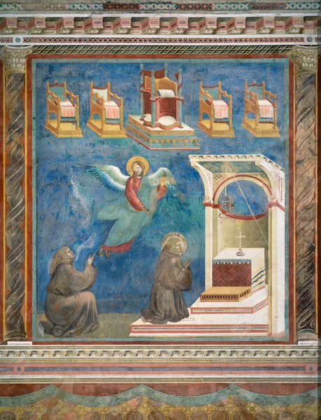 Die Vision der Throne od Giotto (di Bondone)