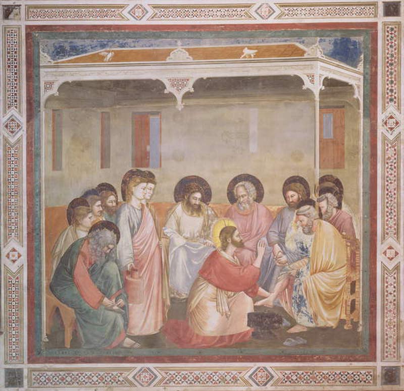 Christ Washing the Disciples' Feet od Giotto (di Bondone)