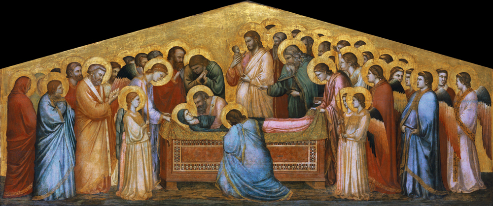 Der hl. Franziskus sagt sich von seinem Vater los od Giotto (di Bondone)