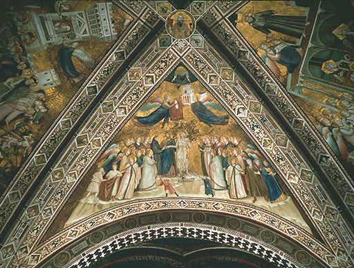 Die Allegorie der Armut od Giotto (di Bondone)