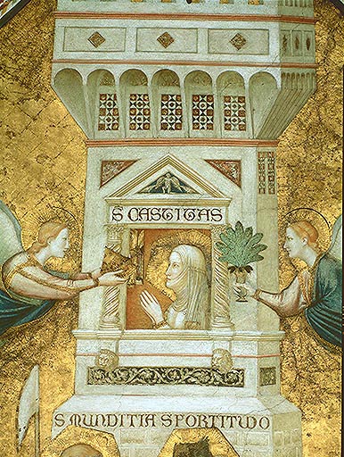 Allegorie des Keuschheit od Giotto (di Bondone)