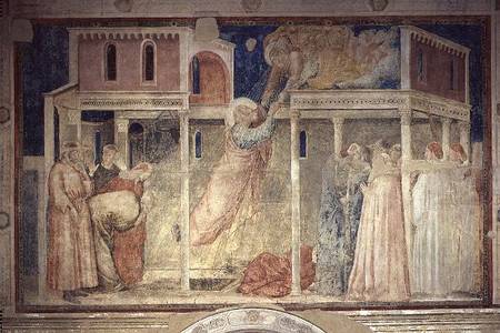 The Ascension of St. John the Evangelist, from the Peruzzi Chapel od Giotto (di Bondone)