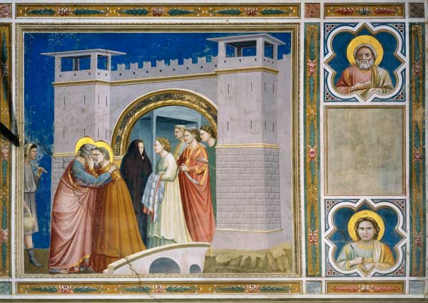 Meeting at the Golden Gate / Giotto od Giotto (di Bondone)