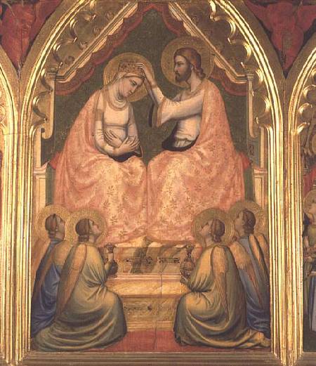 The Coronation of the Virgin Polyptych (centre panel) od Giotto (di Bondone)