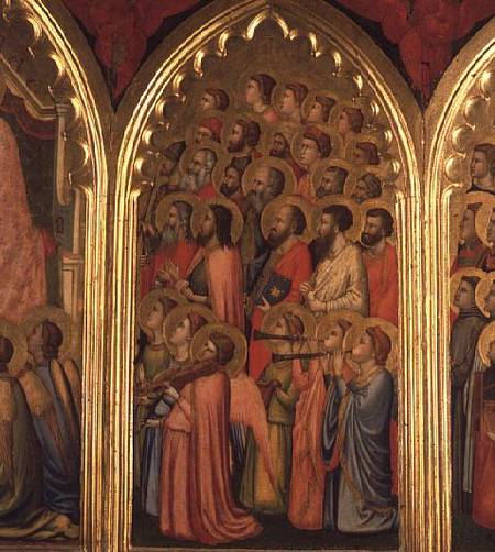 Coronation of the Virgin Polyptych (middle right panel) od Giotto (di Bondone)