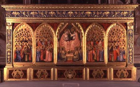 Coronation of the Virgin Polyptych (panel) od Giotto (di Bondone)