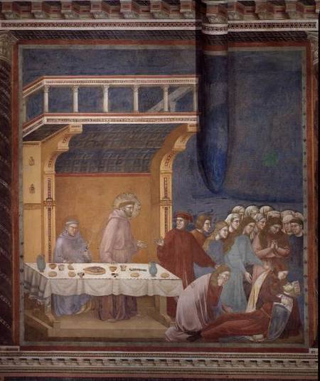 The Death of the Knight of Celano od Giotto (di Bondone)