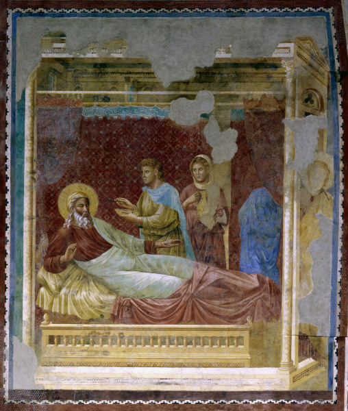 Esau appearing to Isaac od Giotto (di Bondone)