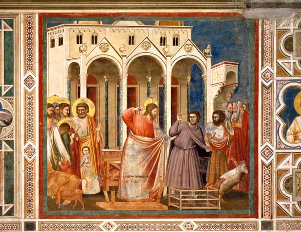 Expuslion of Money Changers / Giotto od Giotto (di Bondone)