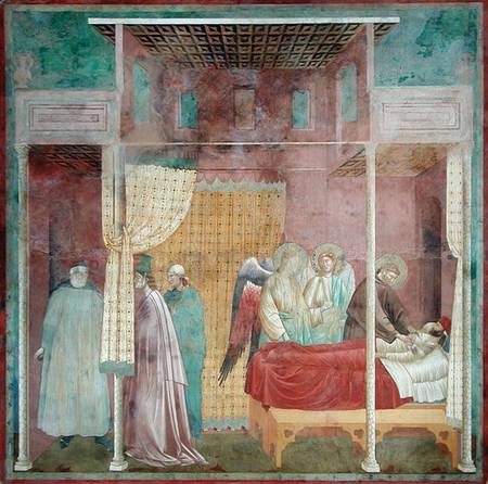 St. Francis Cures the Injured Man from Lerida od Giotto (di Bondone)