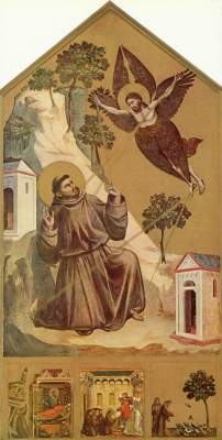 The holy Franziskus receives the stigmata od Giotto (di Bondone)