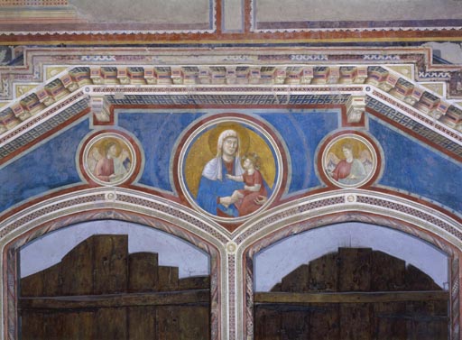 Madonna mit Kind und zwei Engeln od Giotto (di Bondone)
