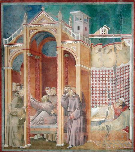 The Vision of Brother Agostino and the Bishop of Assisi od Giotto (di Bondone)