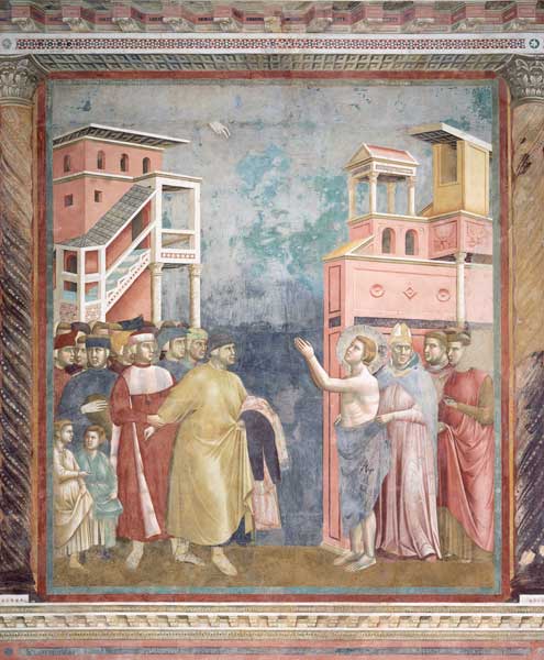 St. Francis Renounces his Father's Goods and Earthly Wealth od Giotto (di Bondone)