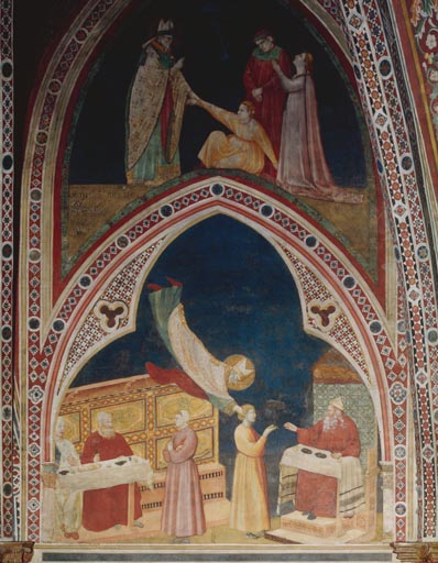 Der hl. Nikolaus befreit den Knaben Adeodat aus den Haenden der Agarener od Giotto (Schule)