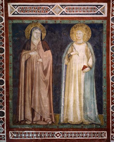 Die Heiligen Klara und Elisabeth