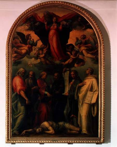 The Dispute of the Doctors of the Church over the Immaculate Conception od Giovanni Antonio Sogliani