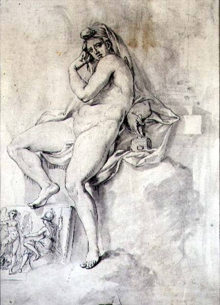 Female Personification of Sculpture od Giovanni Battista Cipriani