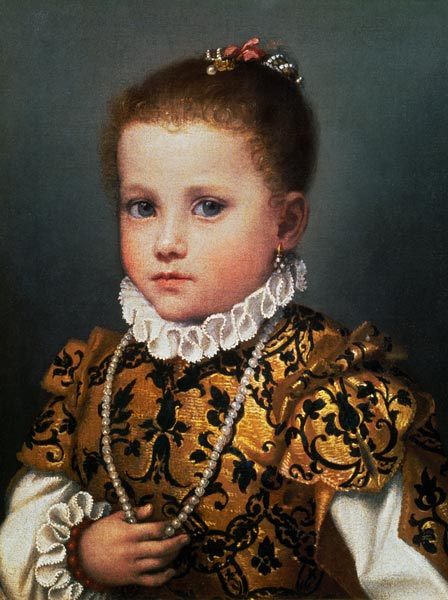 Portrait of a Young Girl od Giovanni Battista Moroni