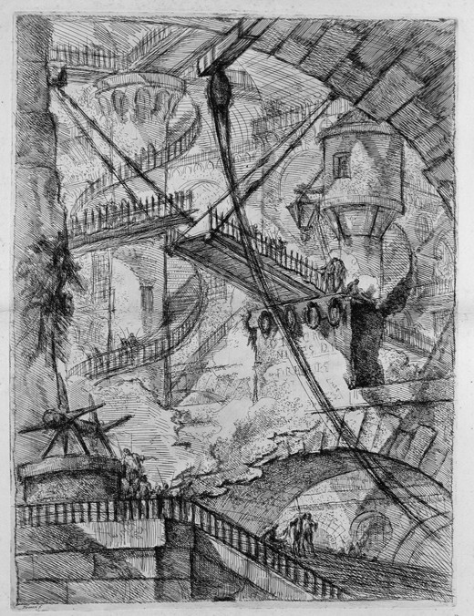 The Drawbridge. From the series The Imaginary Prisons (Le Carceri d'Invenzione) od Giovanni Battista Piranesi