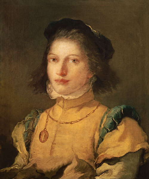 A girl in 16th century page's costume od Giovanni Battista Tiepolo