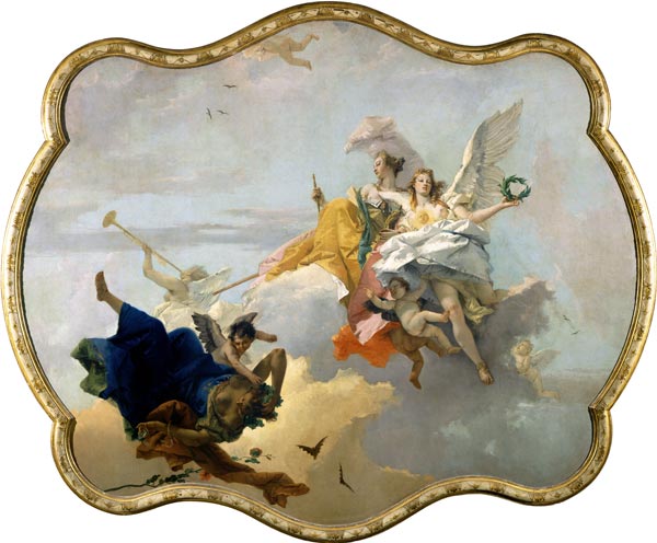 Triumph of Virtue and Nobility od Giovanni Battista Tiepolo