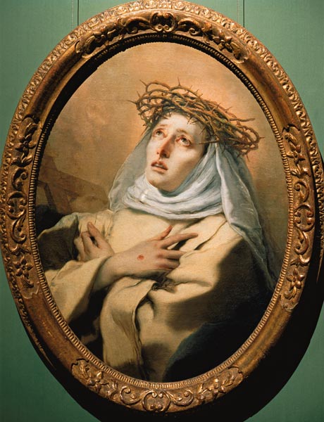 G.B.Tiepolo / St. Catherine of Siena od Giovanni Battista Tiepolo