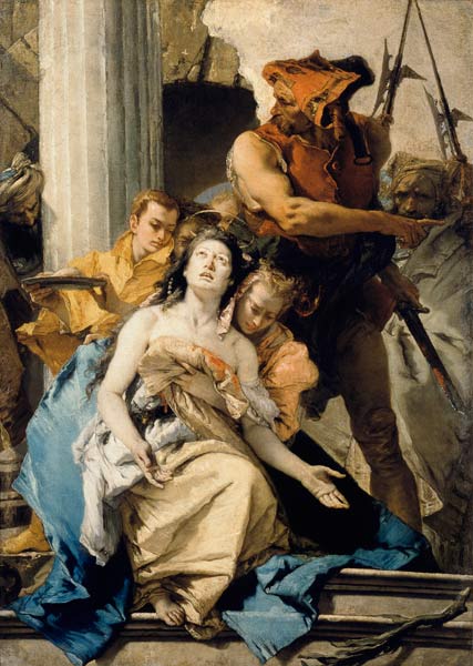 G.B.Tiepolo / Martyrdom of St. Agatha od Giovanni Battista Tiepolo