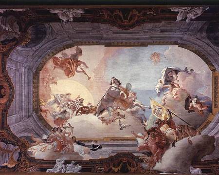 Allegory of Marriage of Rezzonico to Savorgnan od Giovanni Battista Tiepolo