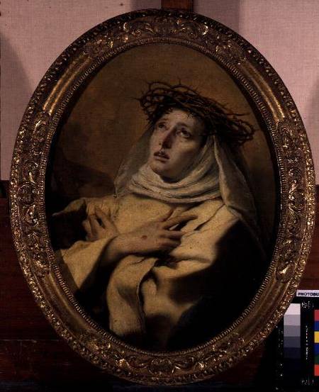 St. Catherine of Siena (1347-80) od Giovanni Battista Tiepolo