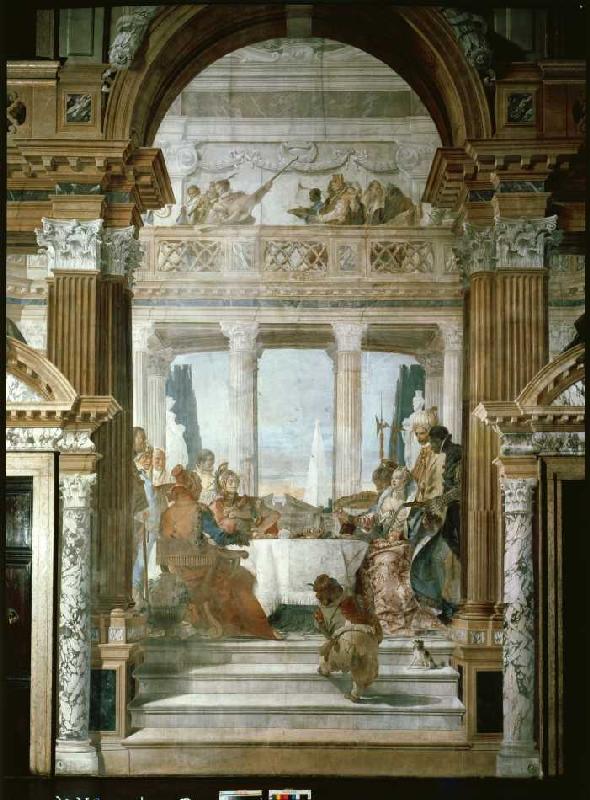 Das Gastmahl der Kleopatra od Giovanni Battista Tiepolo