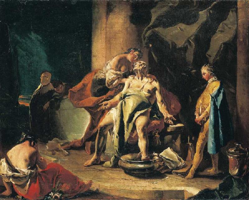 Der Tod Senecas od Giovanni Battista Tiepolo