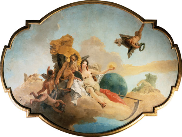 Die Zeit entschleiert die Wahrheit od Giovanni Battista Tiepolo