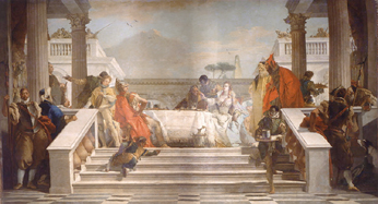 Das Fest der Cleopatra. od Giovanni Battista Tiepolo