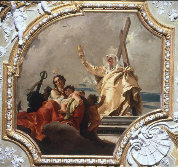 G.B.Tiepolo / Fides, Caritas & Spes od Giovanni Battista Tiepolo
