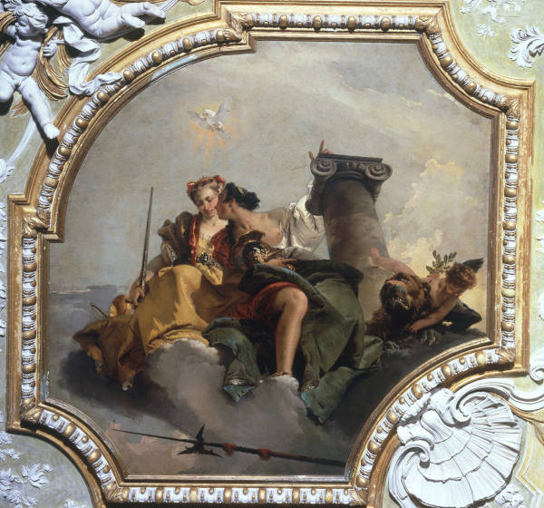 G.B.Tiepolo / Fortitude & Justice / Ptg. od Giovanni Battista Tiepolo