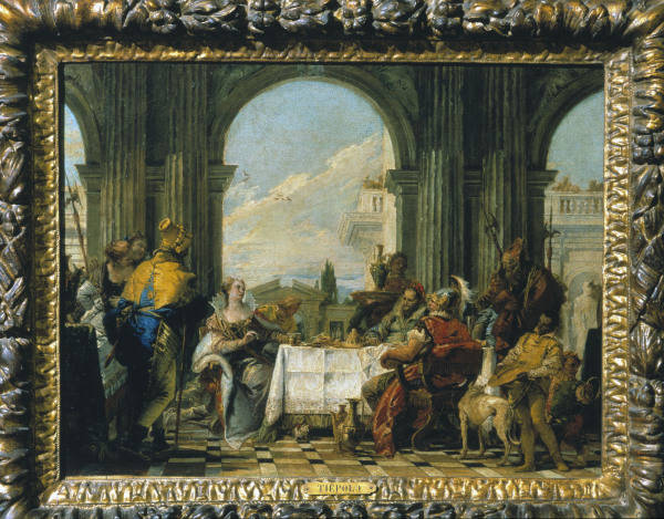 Banquet of Cleopatra / Tiepolo / c.1742 od Giovanni Battista Tiepolo