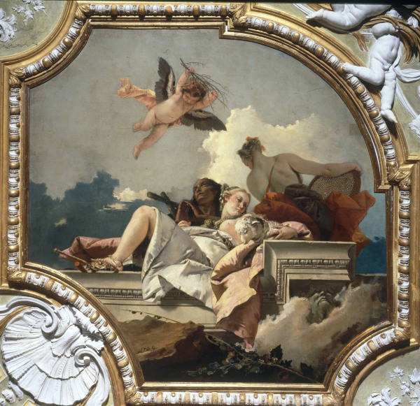 G.B.Tiepolo / Humilitas, Mansuetudo... od Giovanni Battista Tiepolo
