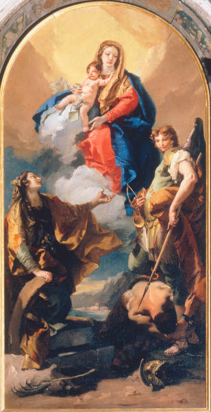 Mary, Child & Saints / Tiepolo od Giovanni Battista Tiepolo