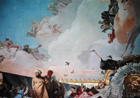 The Glory of Spain III, from the Ceiling of the Throne Room od Giovanni Battista Tiepolo