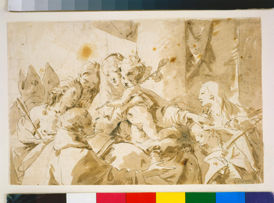 Madonna with Child and Saints od Giovanni Battista Tiepolo