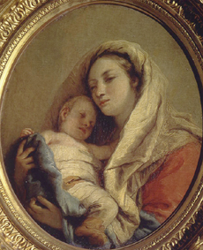 Maria mit dem schlafenden Jesusknaben od Giovanni Battista Tiepolo